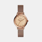 Fossil Round Rose Gold Analog watch