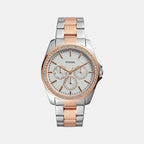 Fossil Round Silver Chronograph watch