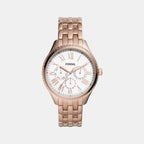 Fossil Round White Chronograph watch