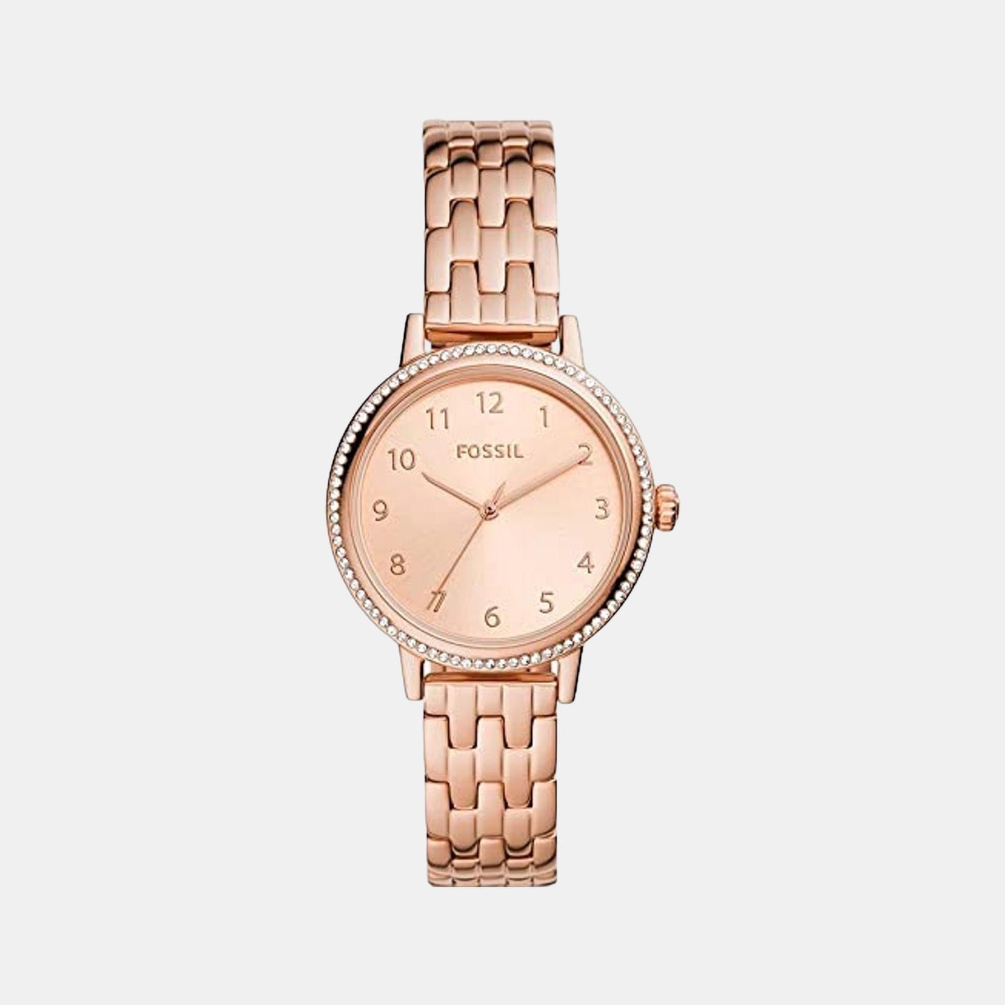 Female Rose Gold Analog Stainless Steel Watch BQ3656I