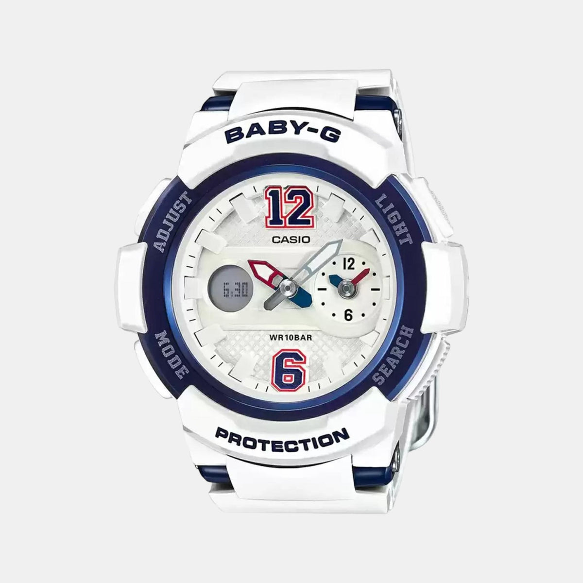 Casio Round White Analog-Digital watch
