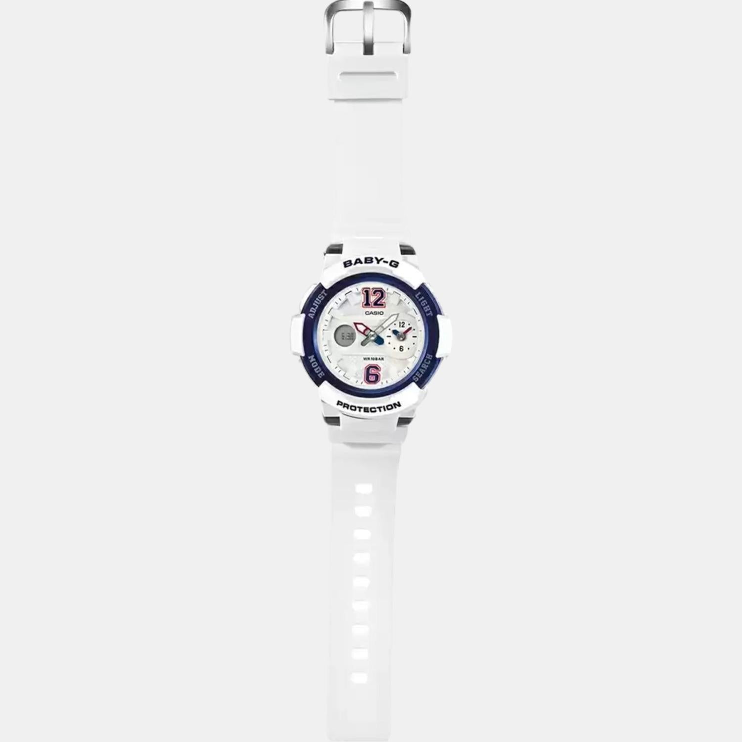 Casio Women Round White watch