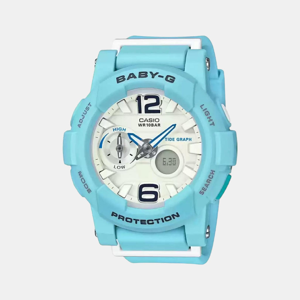 Casio Round White Analog-Digital watch