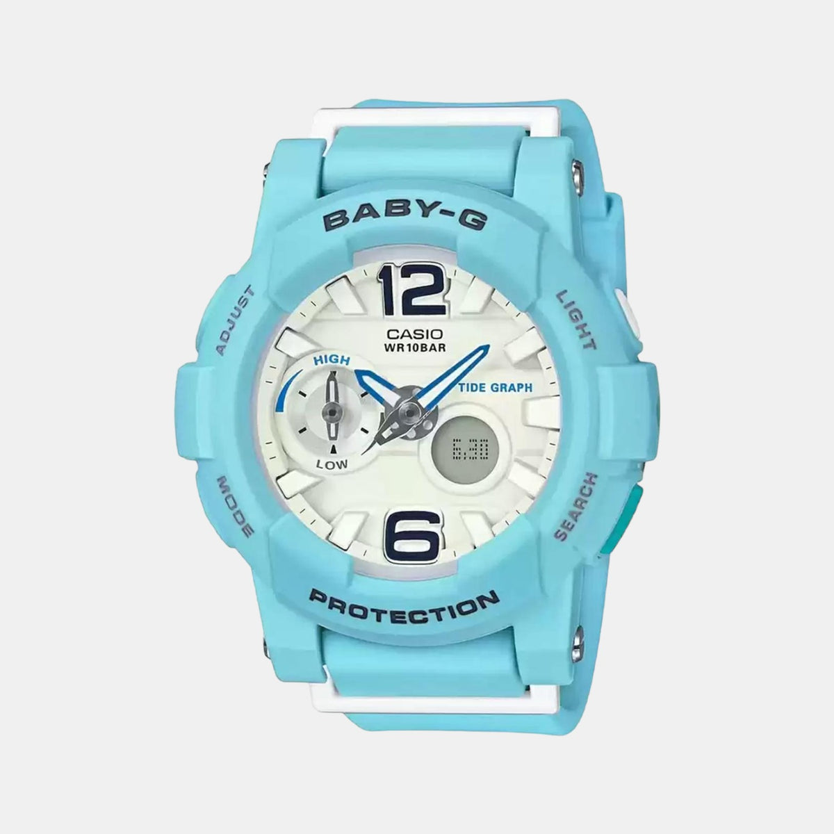 Casio Round White Analog-Digital watch