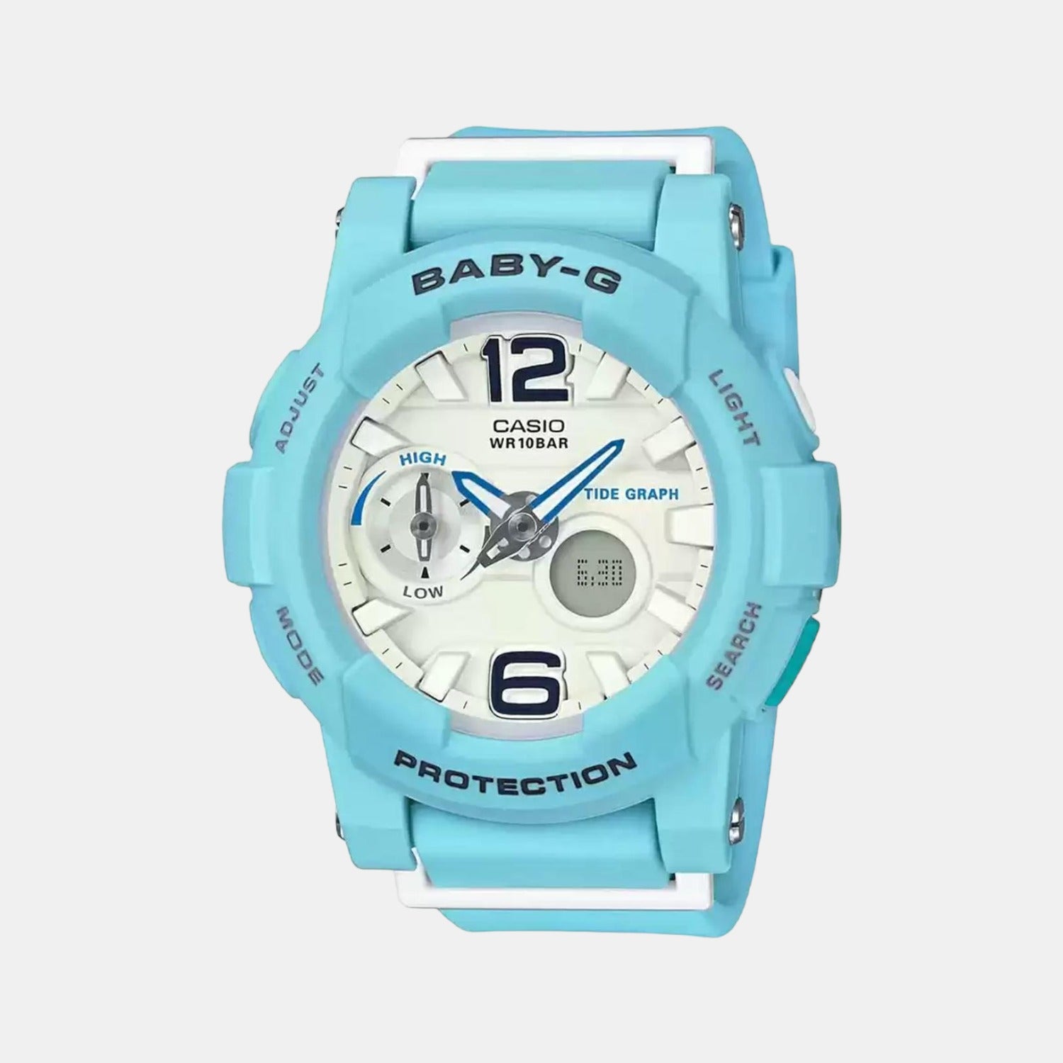 Casio Round White Analog-Digital watch