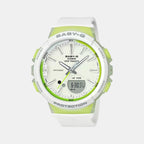 Casio Round White Analog-Digital watch