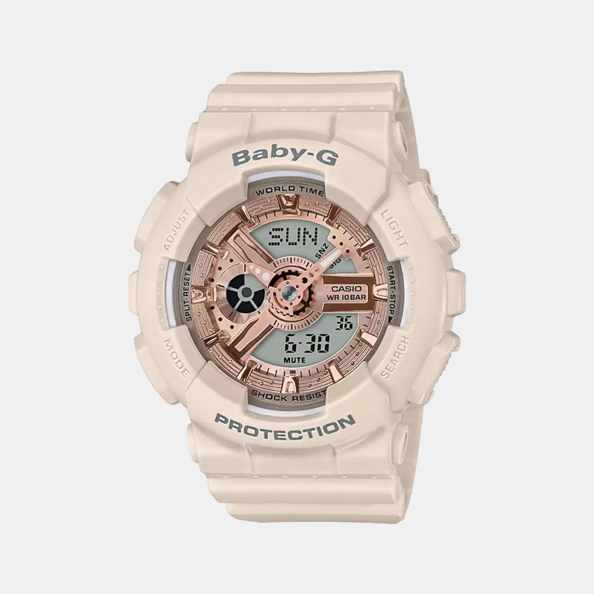 Casio Round Gold Analog-Digital watch