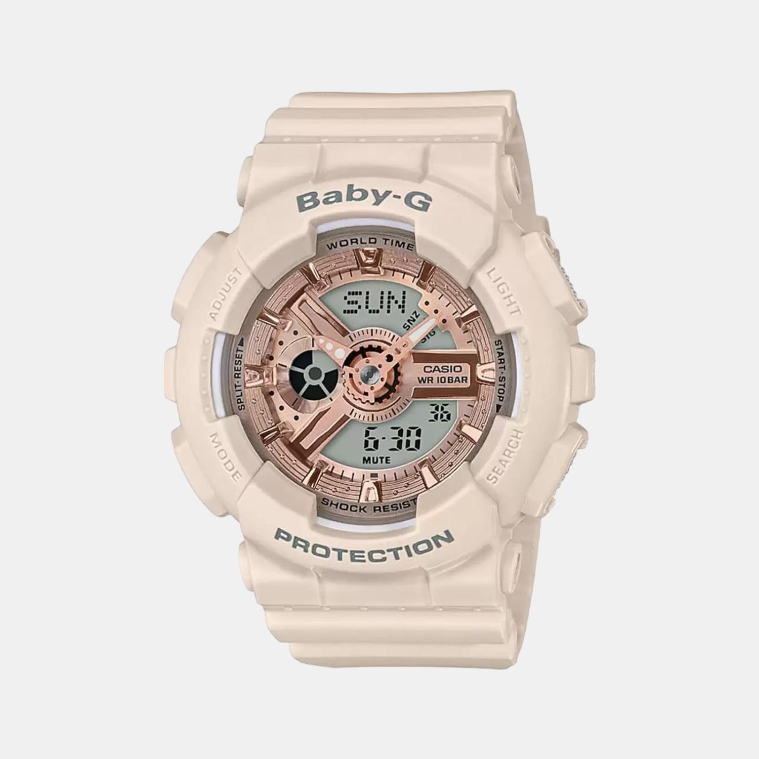 Casio Round Gold Analog-Digital watch