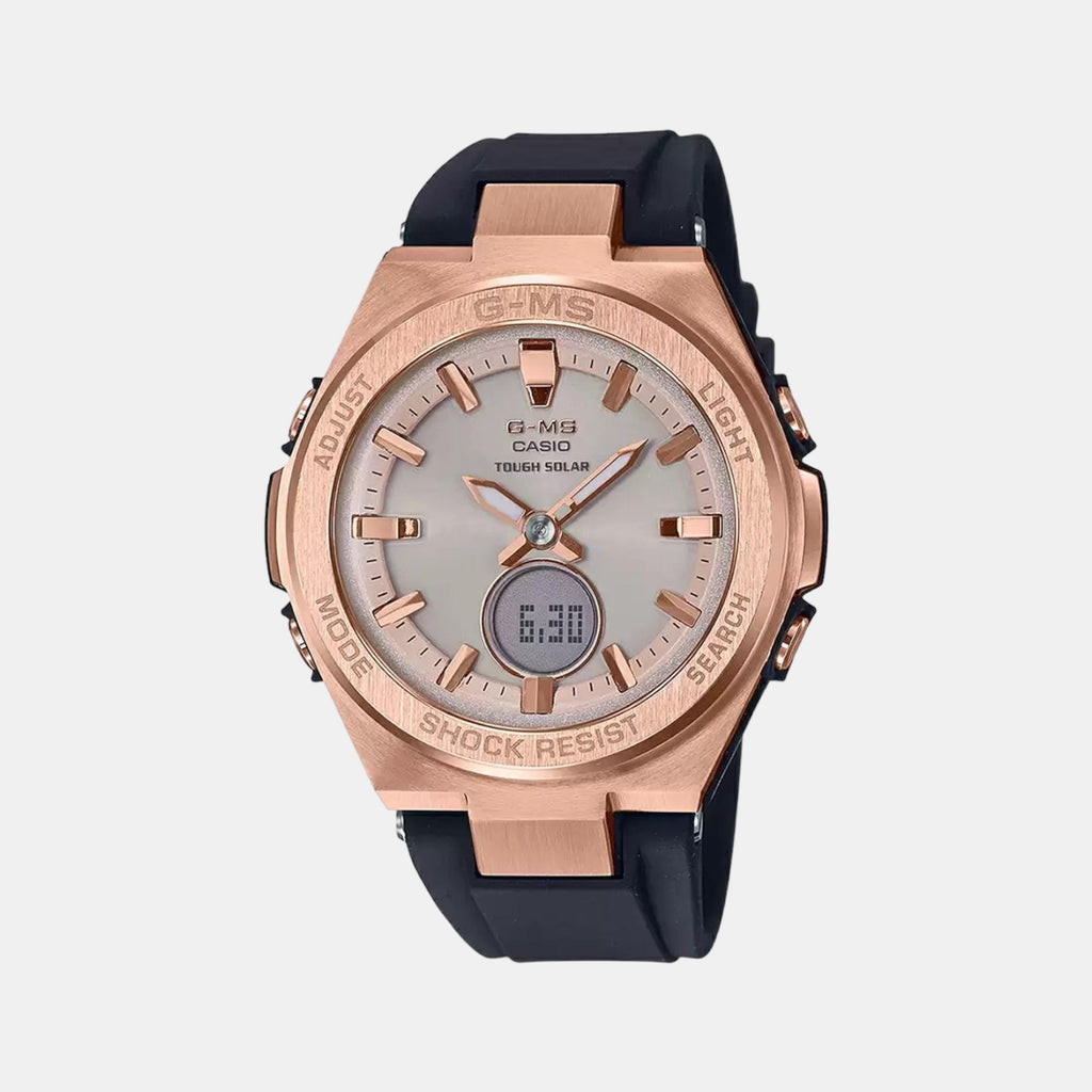 Casio Round Rose Gold Analog-Digital watch