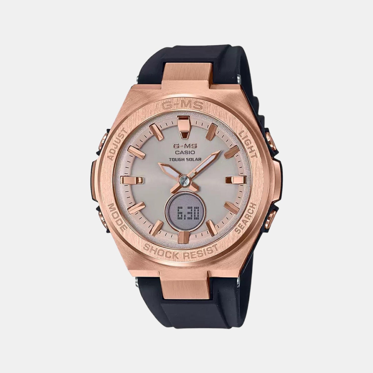 Casio Round Rose Gold Analog-Digital watch