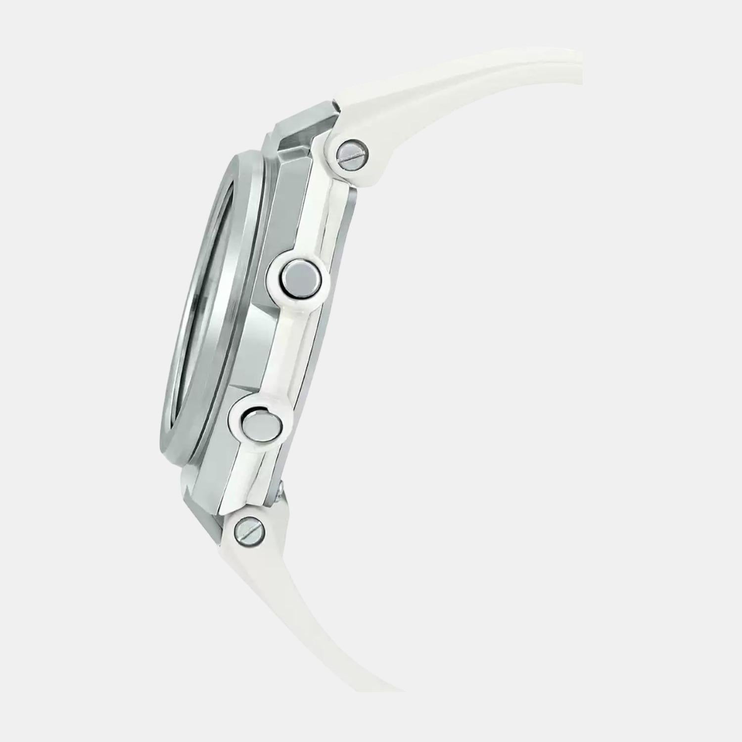 Casio Women Round Silver watch