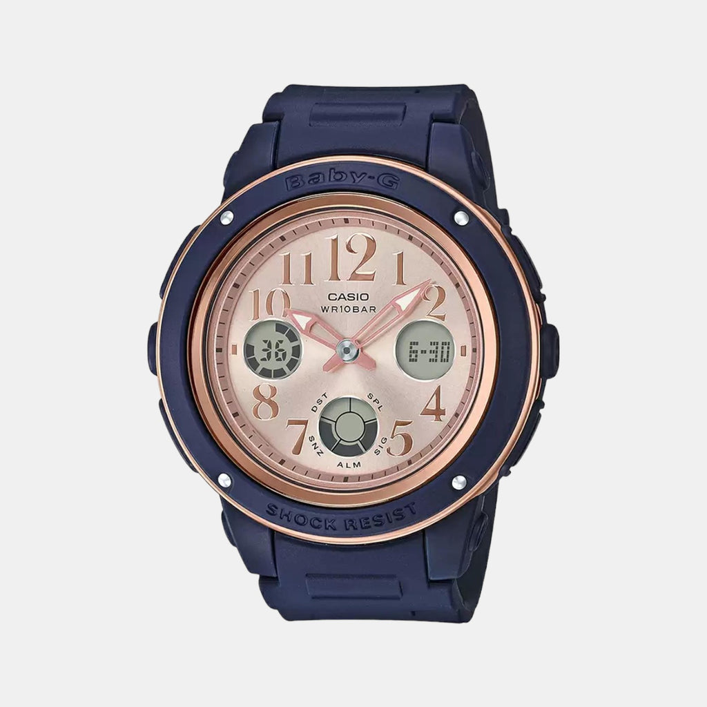 Casio Round Rose Gold Analog-Digital watch