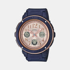 Casio Round Rose Gold Analog-Digital watch