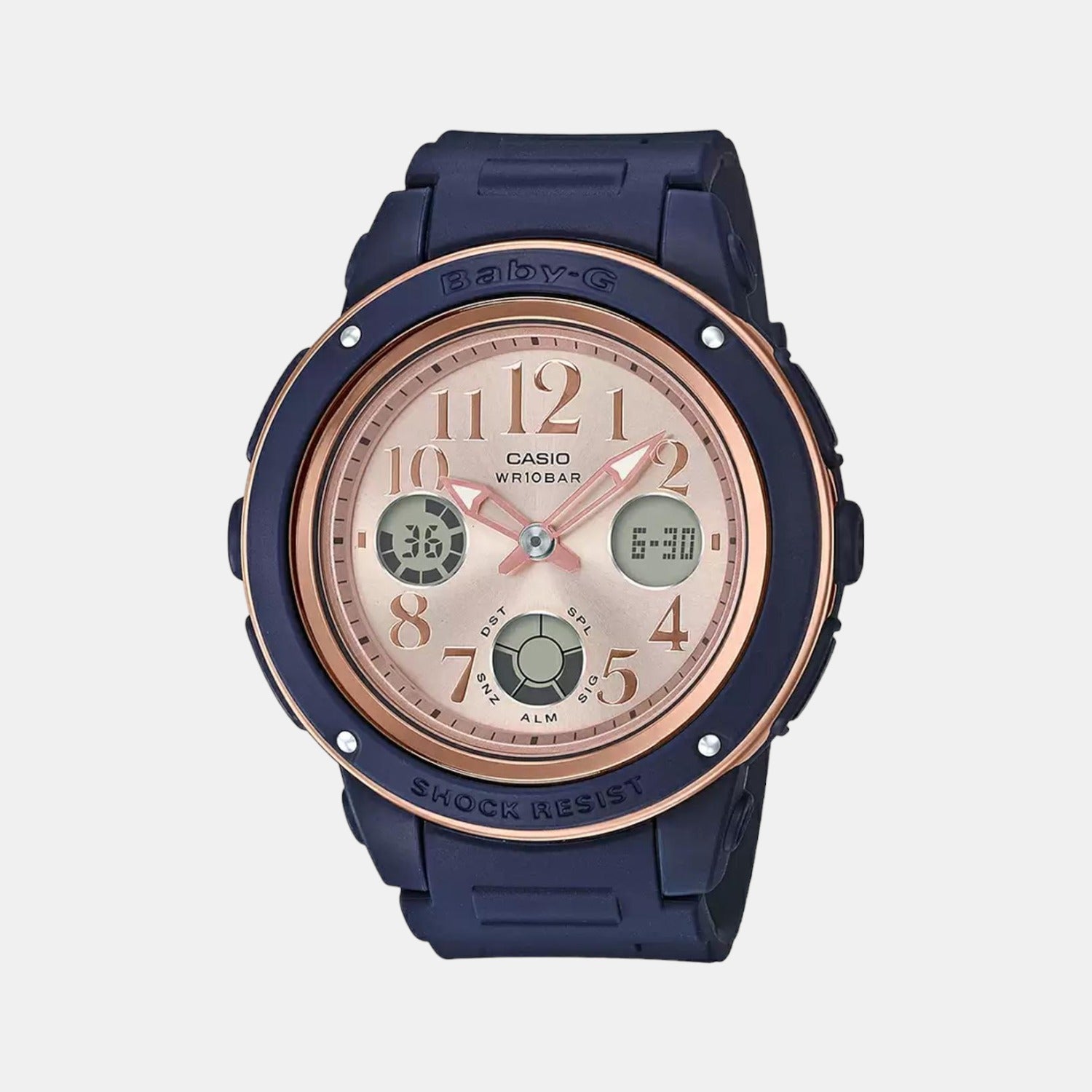 Casio Round Rose Gold Analog-Digital watch
