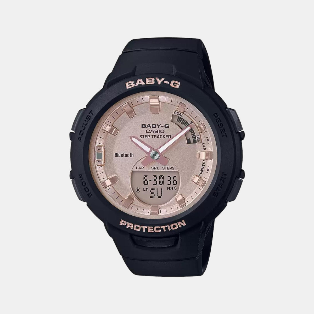 Casio Round Rose Gold Analog-Digital watch