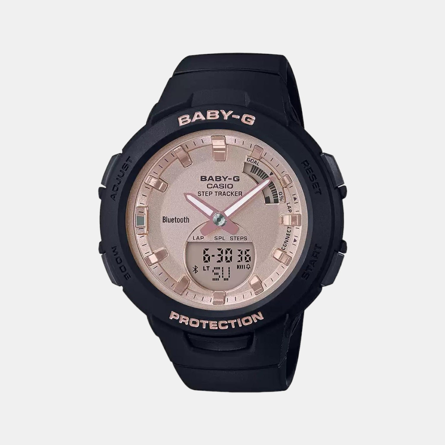 Casio Round Rose Gold Analog-Digital watch