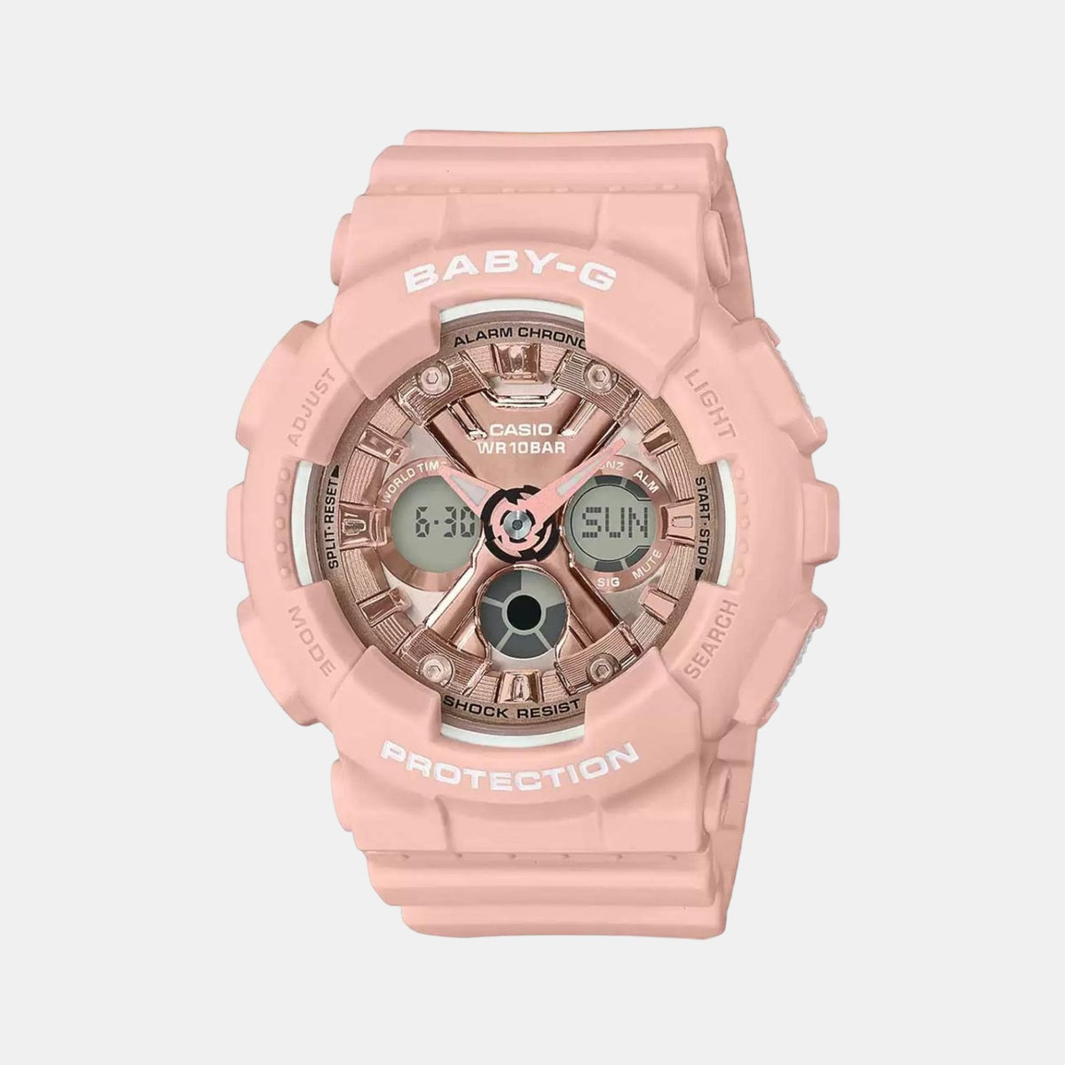 Casio Round Rose Gold Analog-Digital watch