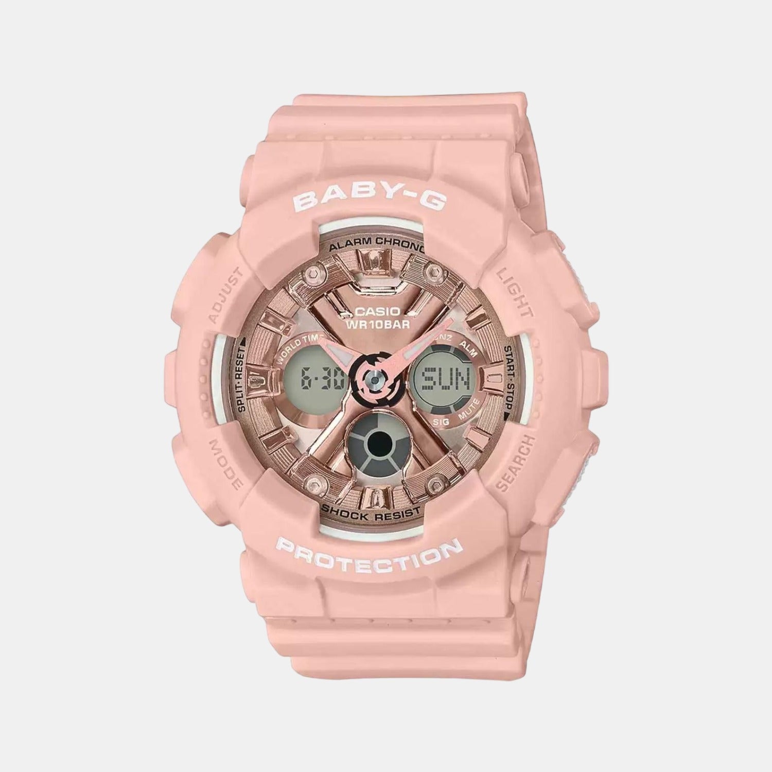 Casio Round Rose Gold Analog-Digital watch