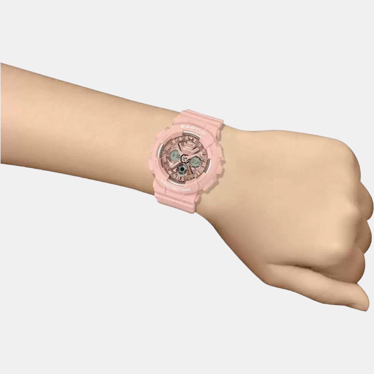 Casio 44 mm Rose Gold Quartz watch