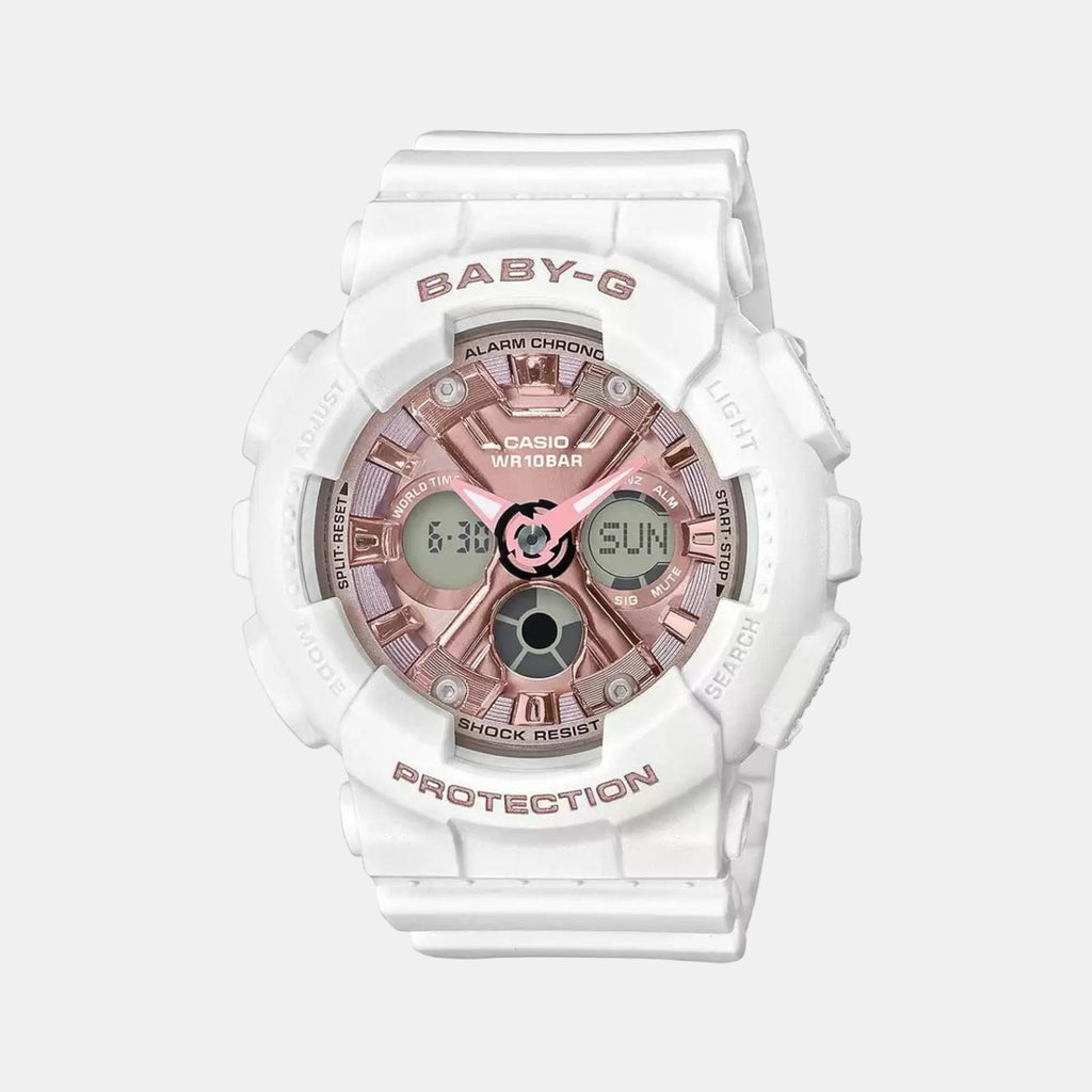 Casio Round Pink Analog-Digital watch