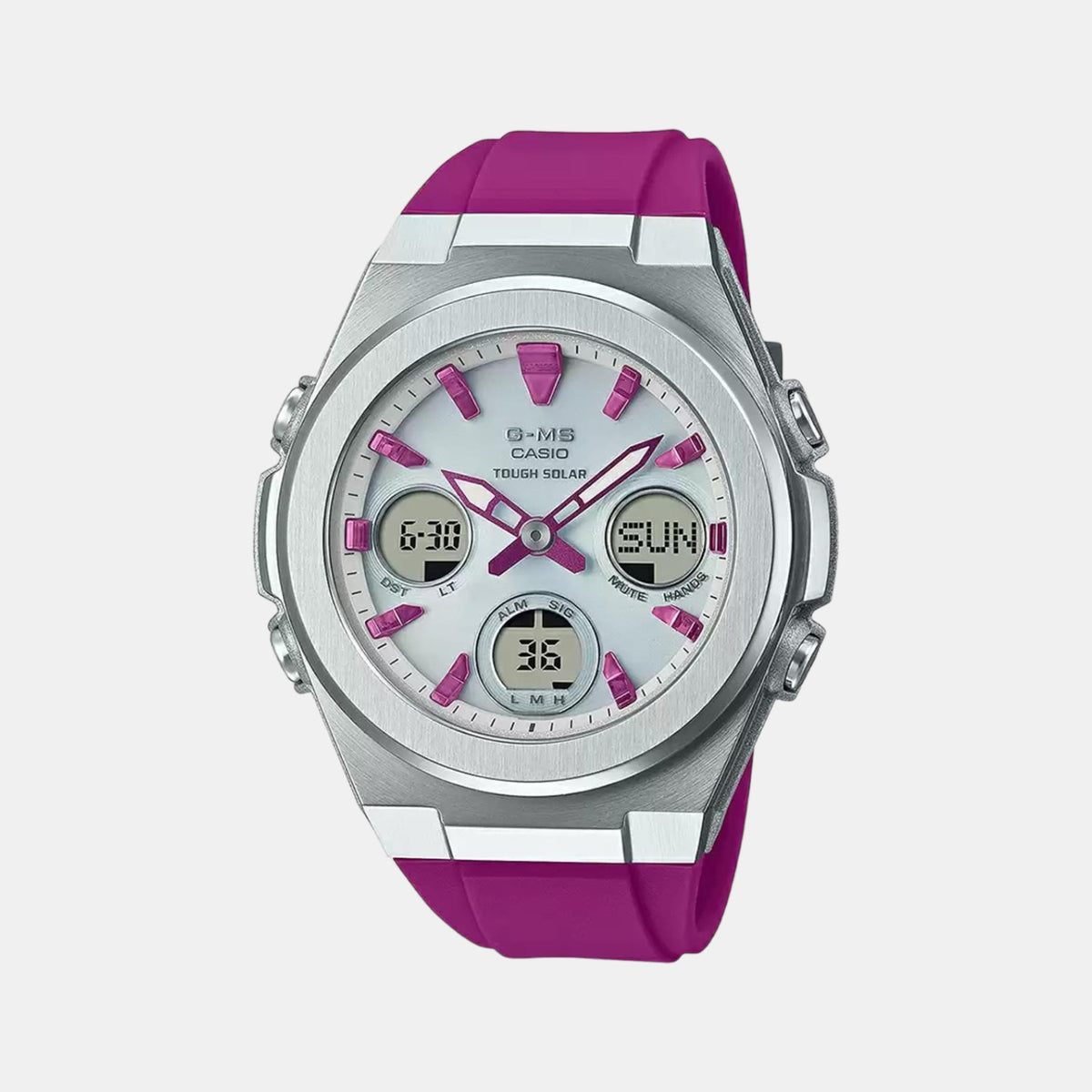Casio Round Silver Analog-Digital watch