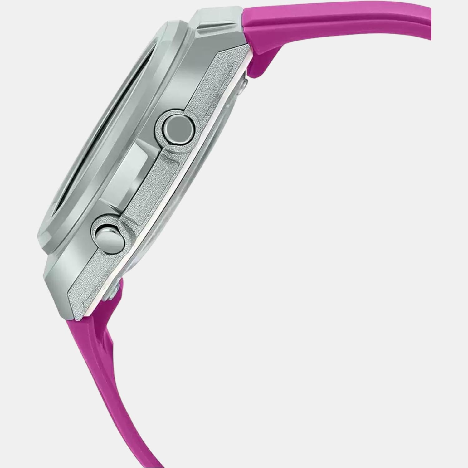 Casio Women Round Silver watch