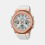 Casio Round Silver Analog-Digital watch