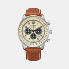 Citizen Round Cream Chronograph watch