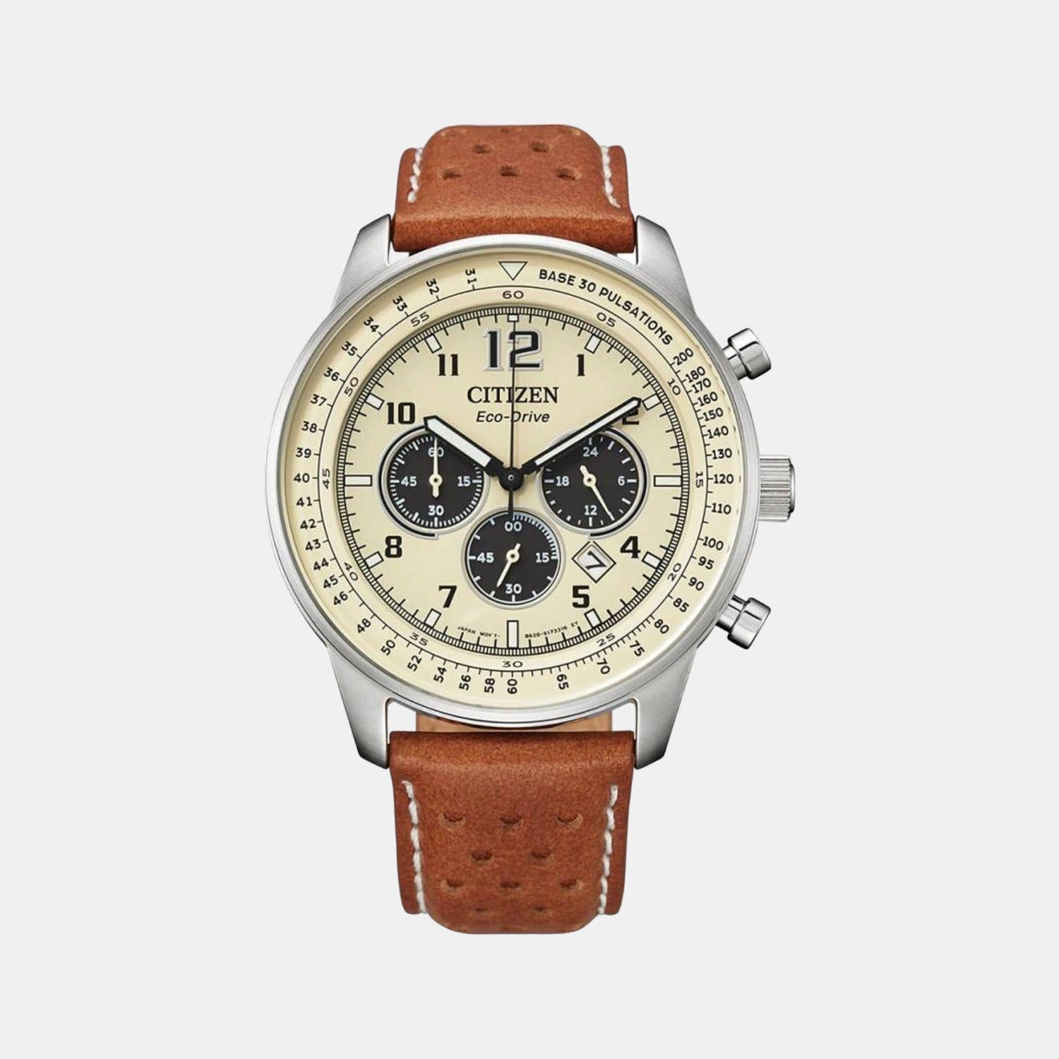 Citizen Round Cream Chronograph watch