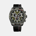 Citizen Round Green Chronograph watch