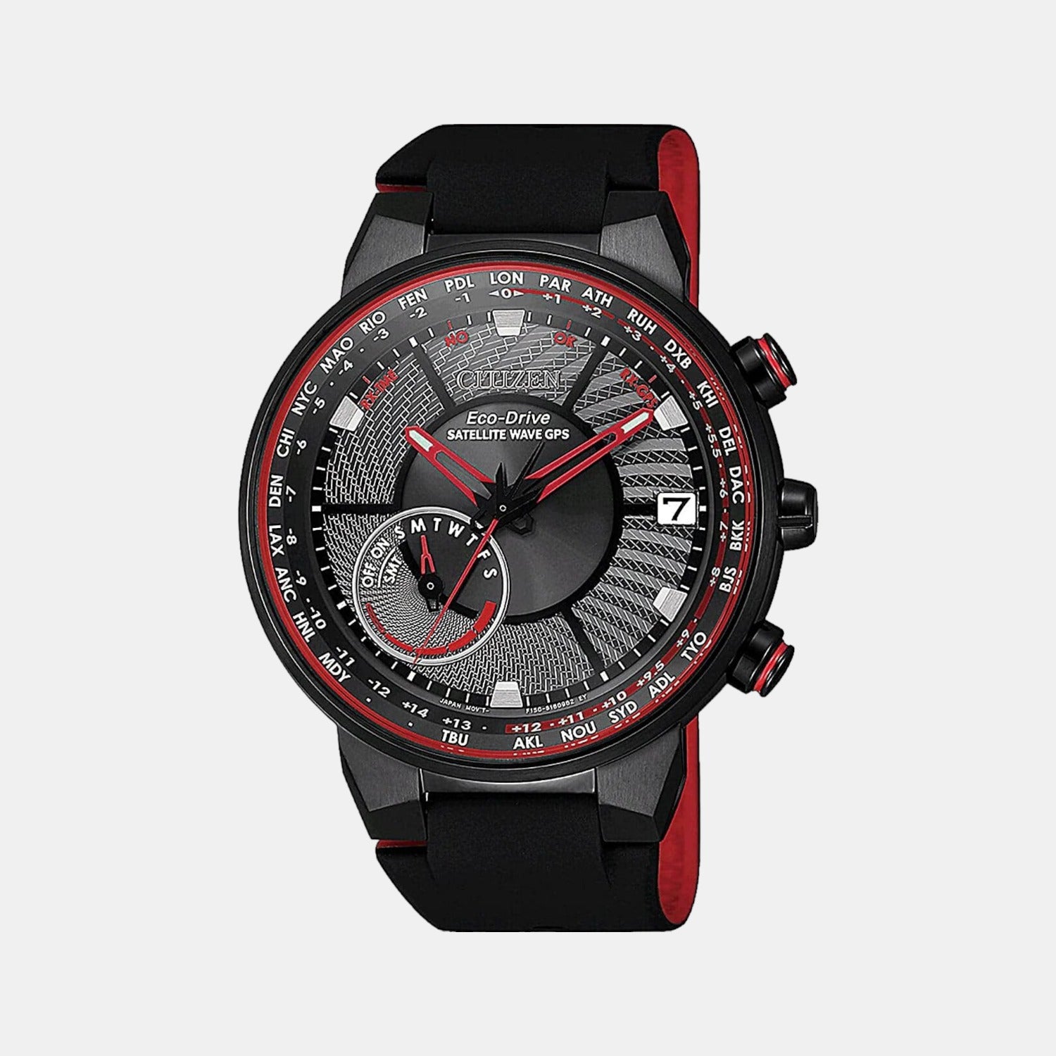Citizen Round Red Chronograph watch