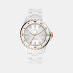 Fossil Round White Analog watch