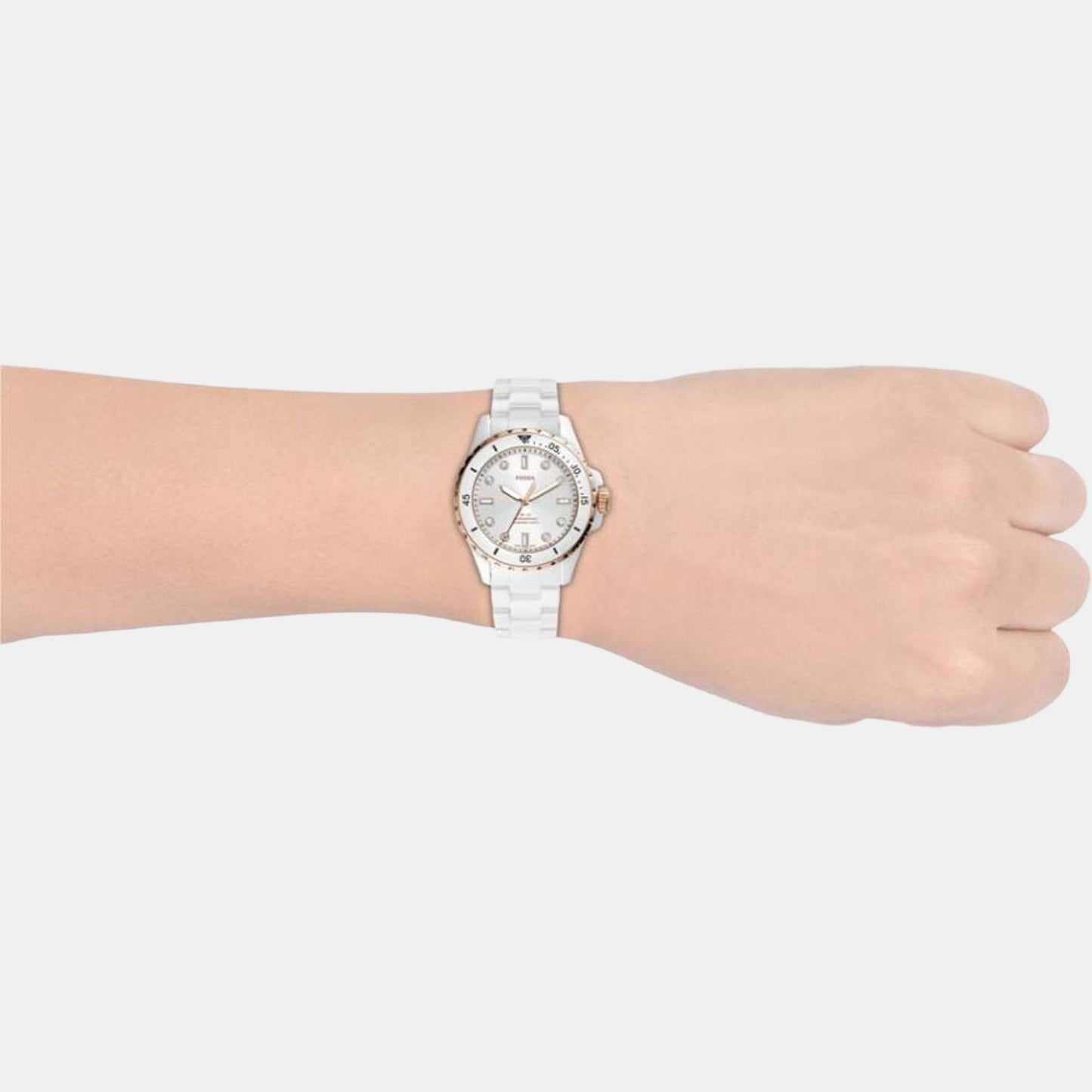 Women's White Analog Ceramic Watch CE1107