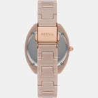 Fossil Women Round Beige watch