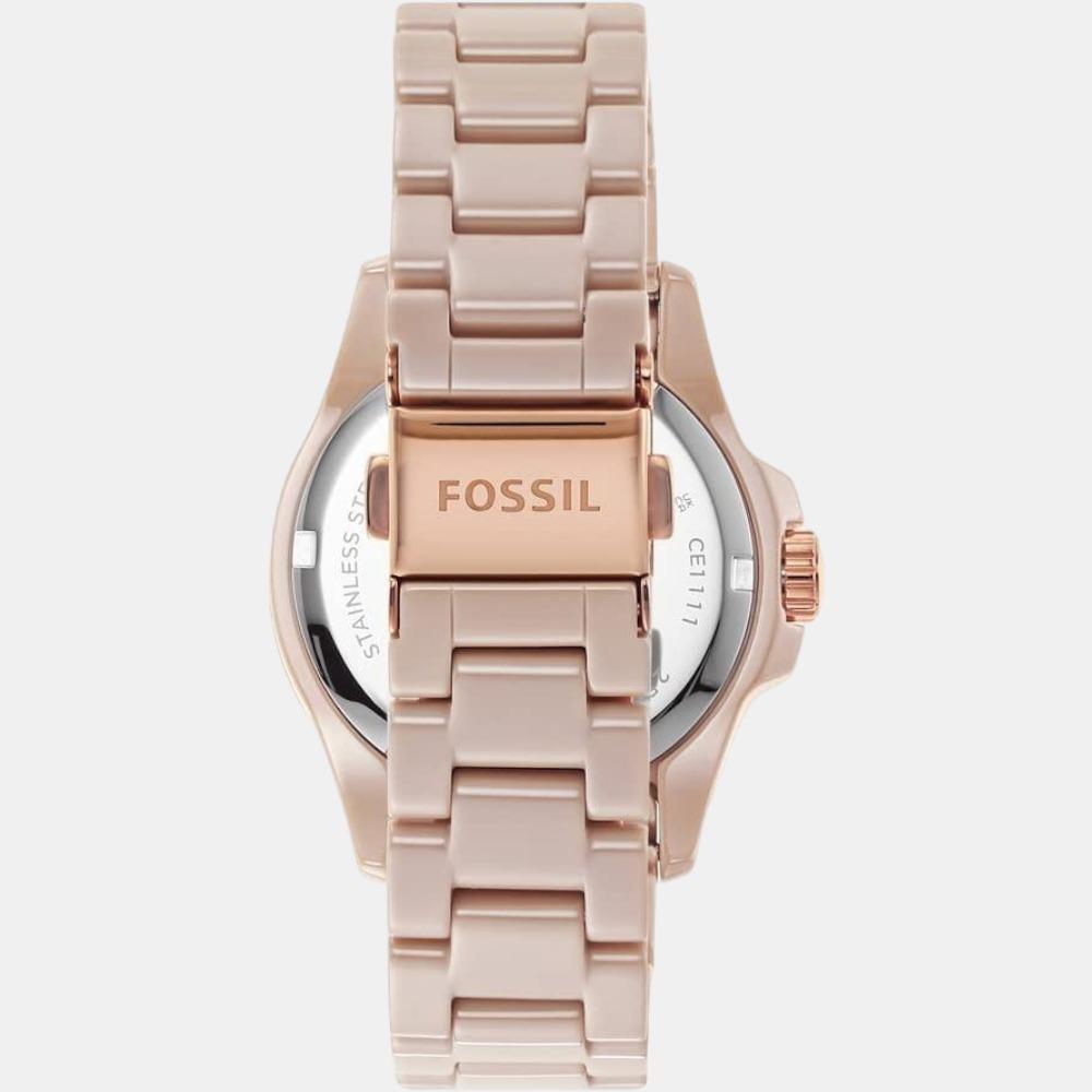 Fossil Women Round Brown watch