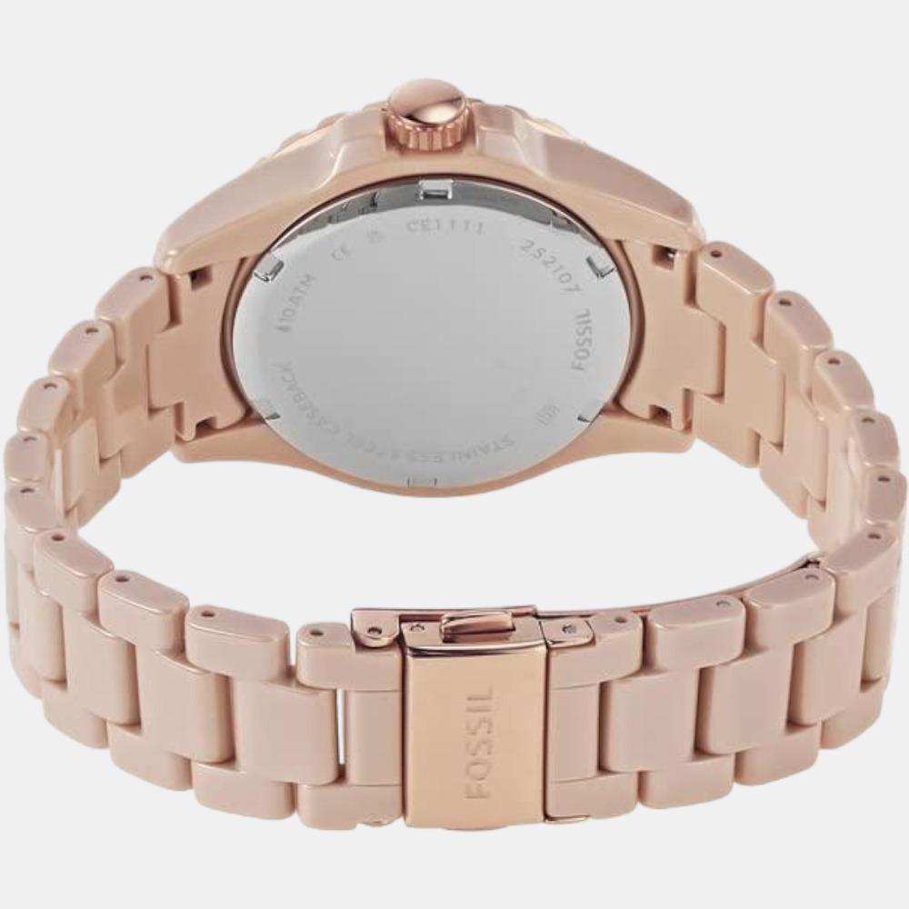 Fossil Round Quartz Analog Women watch