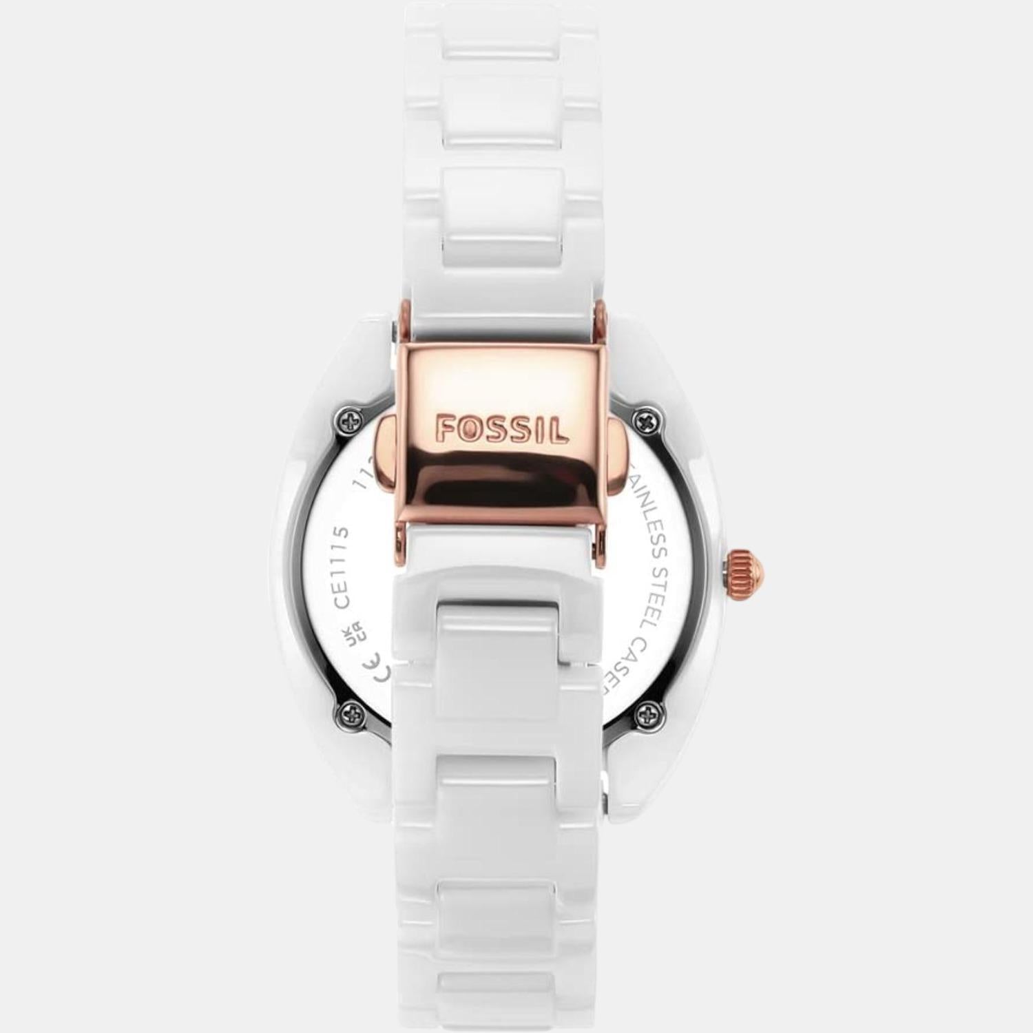 Fossil Women Round White watch