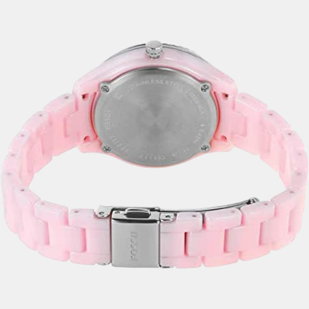 Fossil Women Round Pink watch