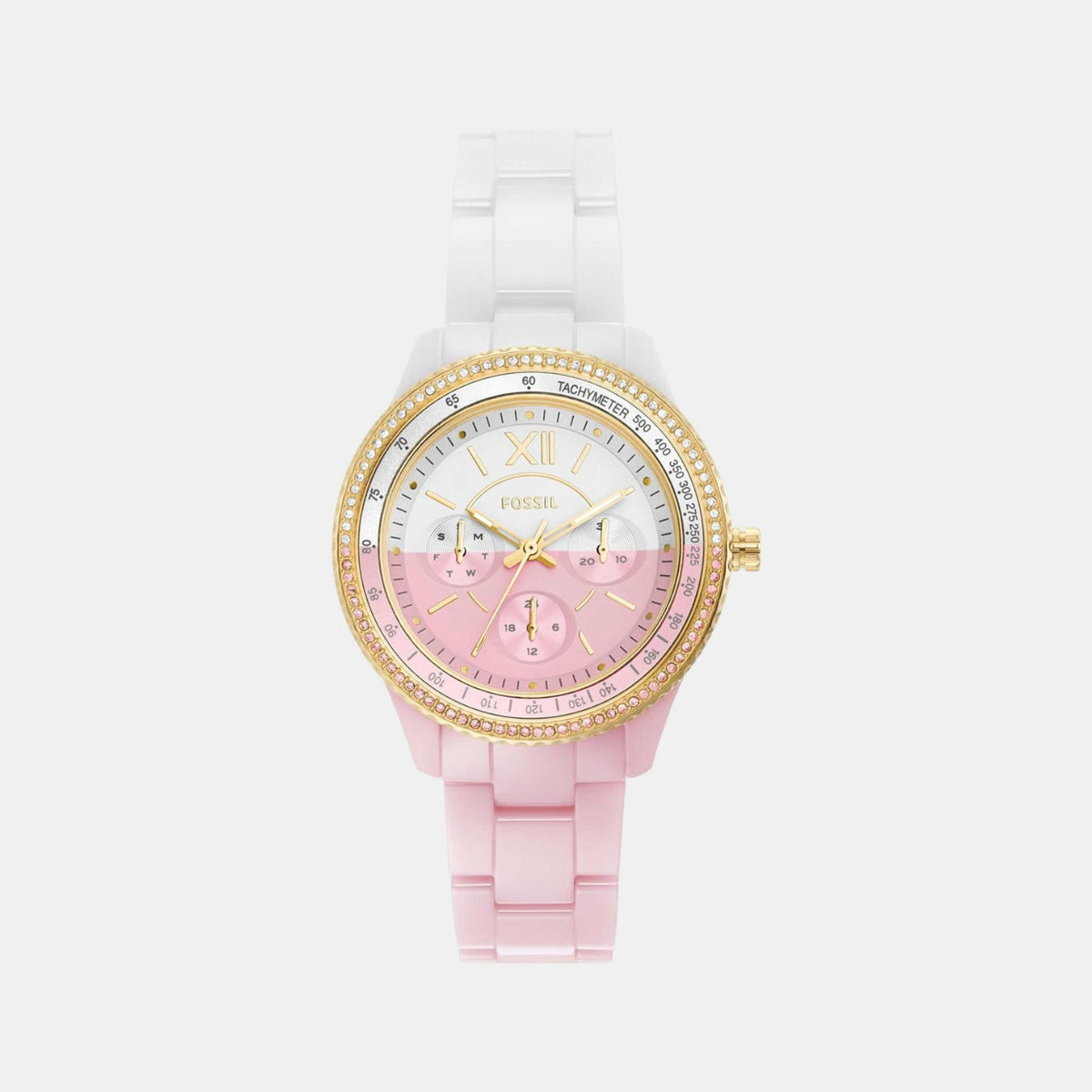 Fossil Round Two Tone Analog watch