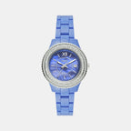 Fossil Round Blue Analog watch