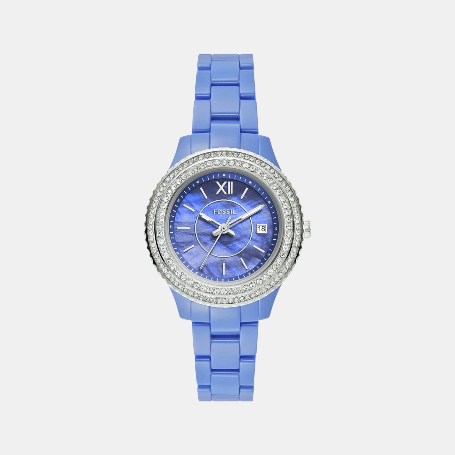 Fossil Round Blue Analog watch