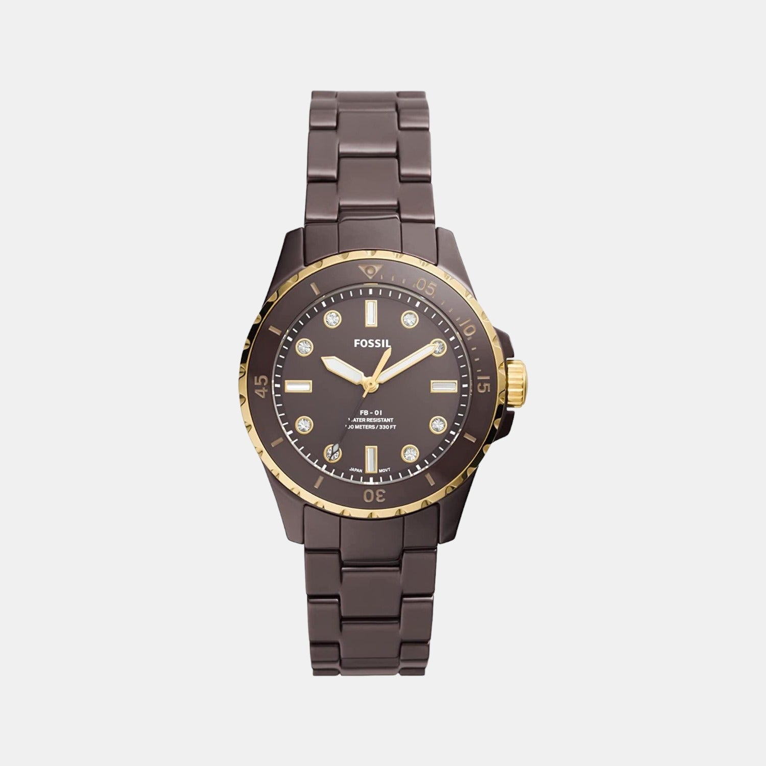 Fossil Round Brown Analog watch