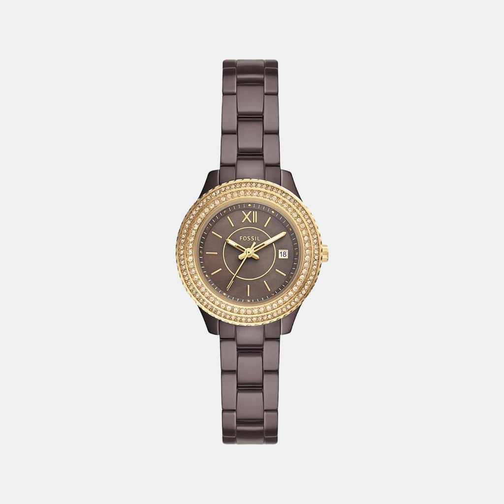 Fossil Round Brown Analog watch