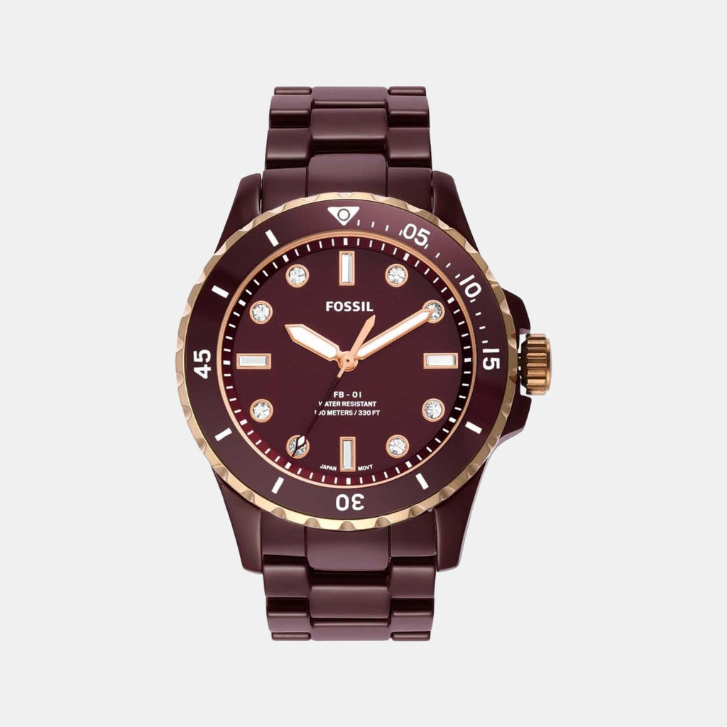 Fossil Round Brown Analog watch