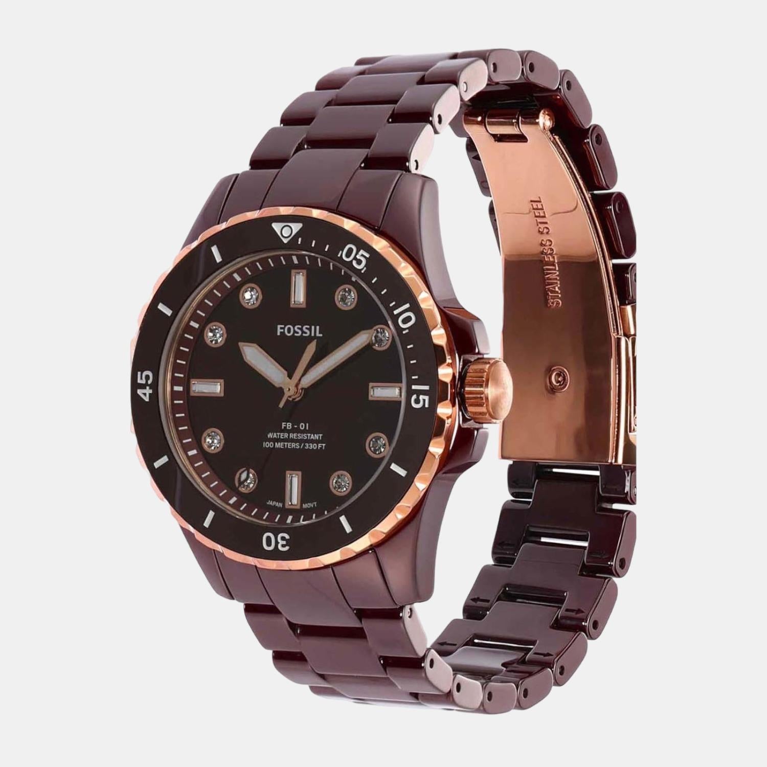 Fossil Watch Tan Colour Watches Men's Fossil Minimalist Brown