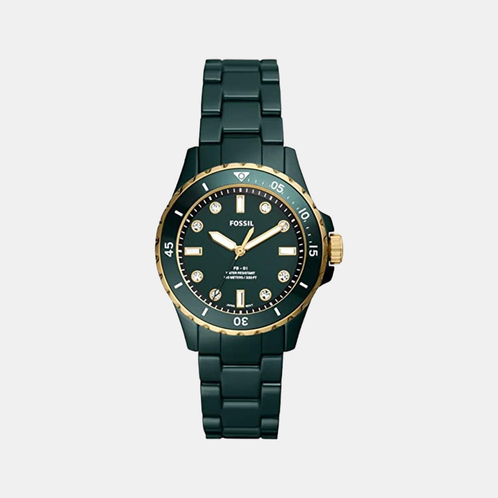 Fossil Round Green Analog watch