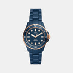 Fossil Round Blue Analog watch