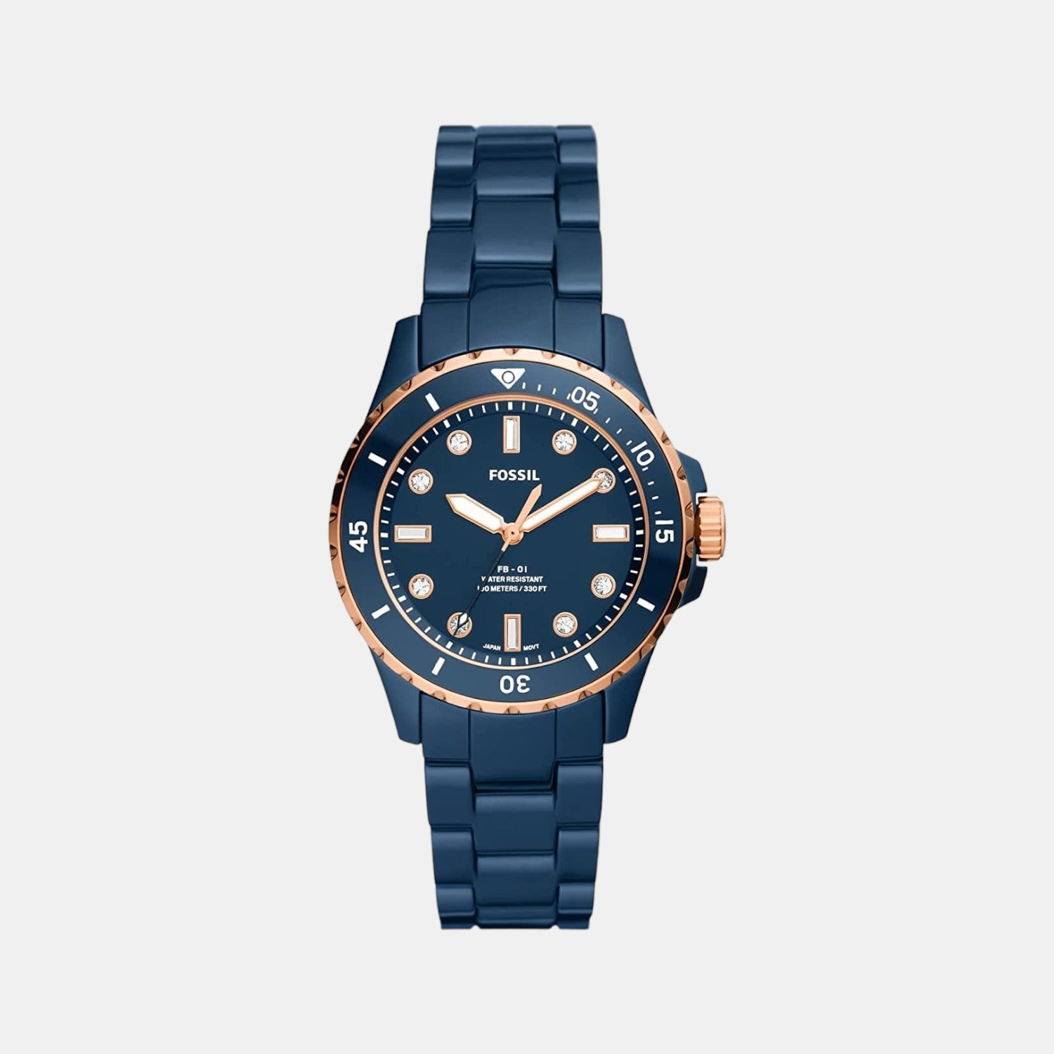 Fossil Round Blue Analog watch