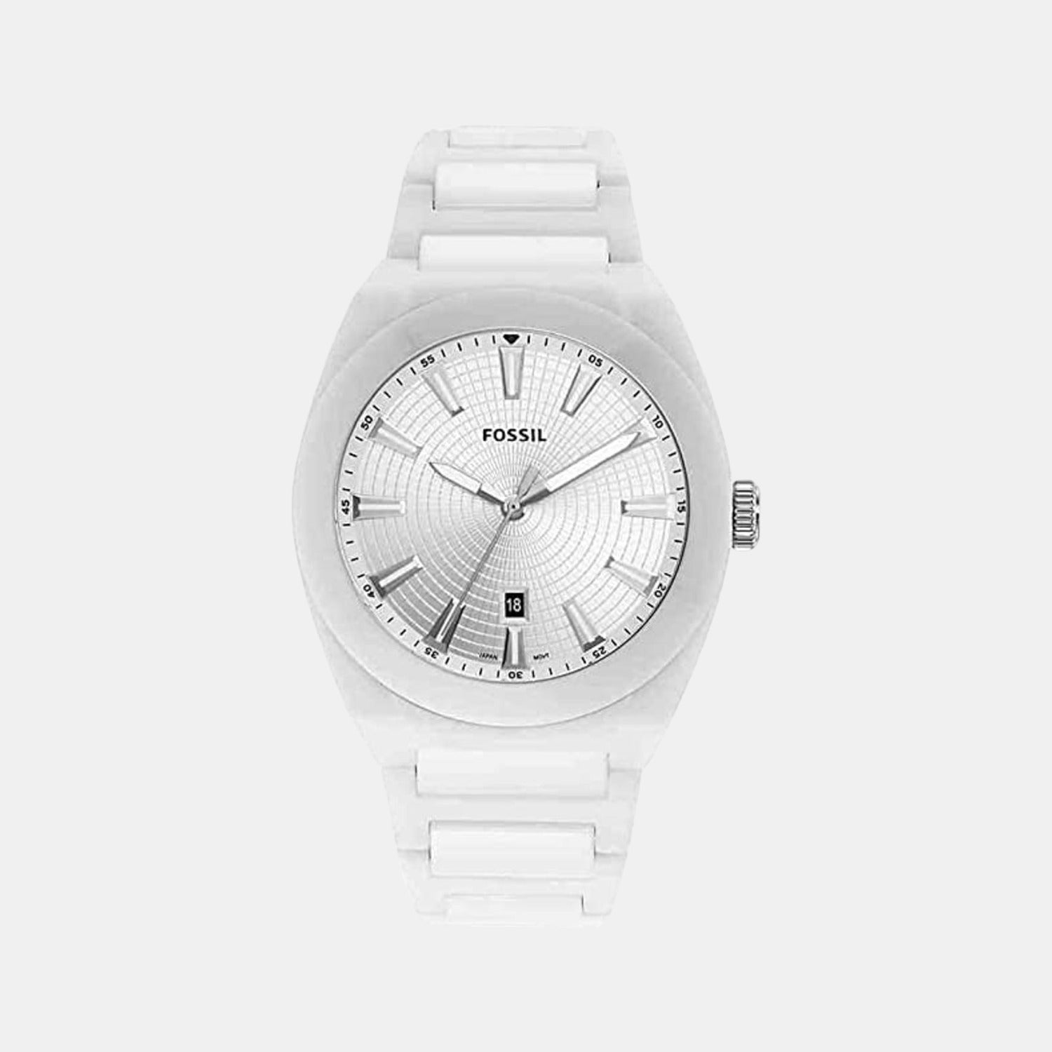 Fossil Round Silver Chronograph watch