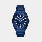 Fossil Round Blue Analog watch